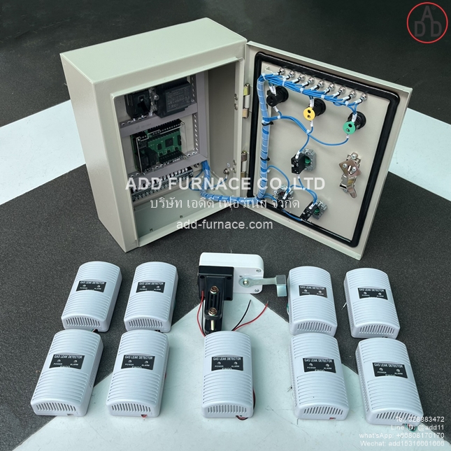 ควบคุมตรวจจับแก๊สรั่ว9จุด(มอเตอร์วาล์ว)Yamataha-GLD-12 9Point Application With Motor Valve(10)